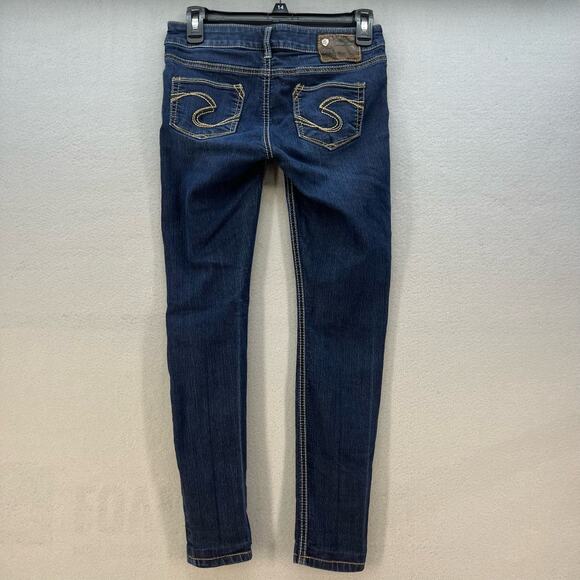 Silver Jean Co Jeans Women's W26 L29 (2) Blue November Jegging Skinny Normcore - Picture 9 of 15